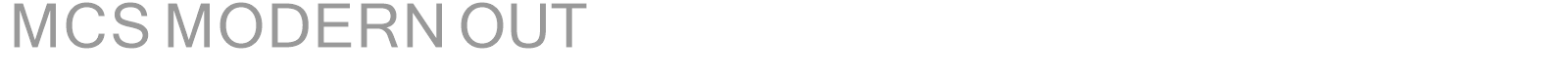 MCS MODERN OUT font preview